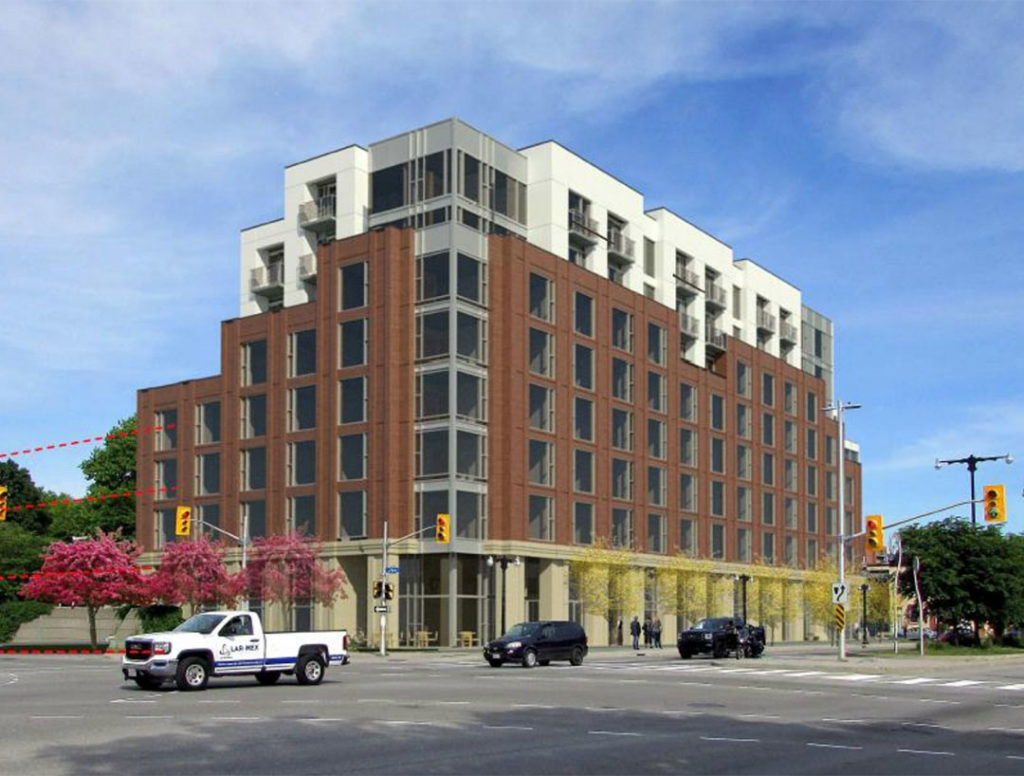 View looking south-east at the intersection of King Edward Avenue and Murray Street