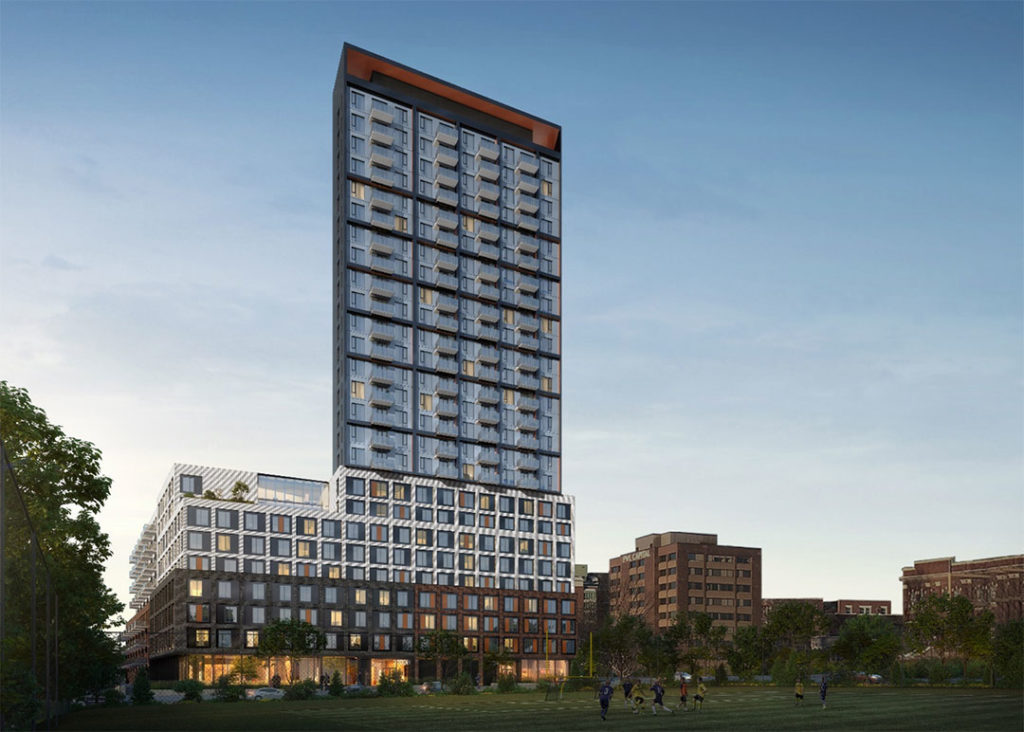 Looking West at exterior of 770 and 774 Bronson Avenue