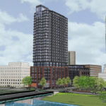 Conceptual exterior rendering of 1335 Bank Street